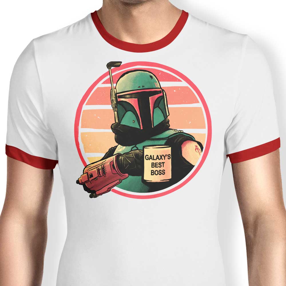 Top - Notch Galaxy Themed Ringer T - Shirt for Men