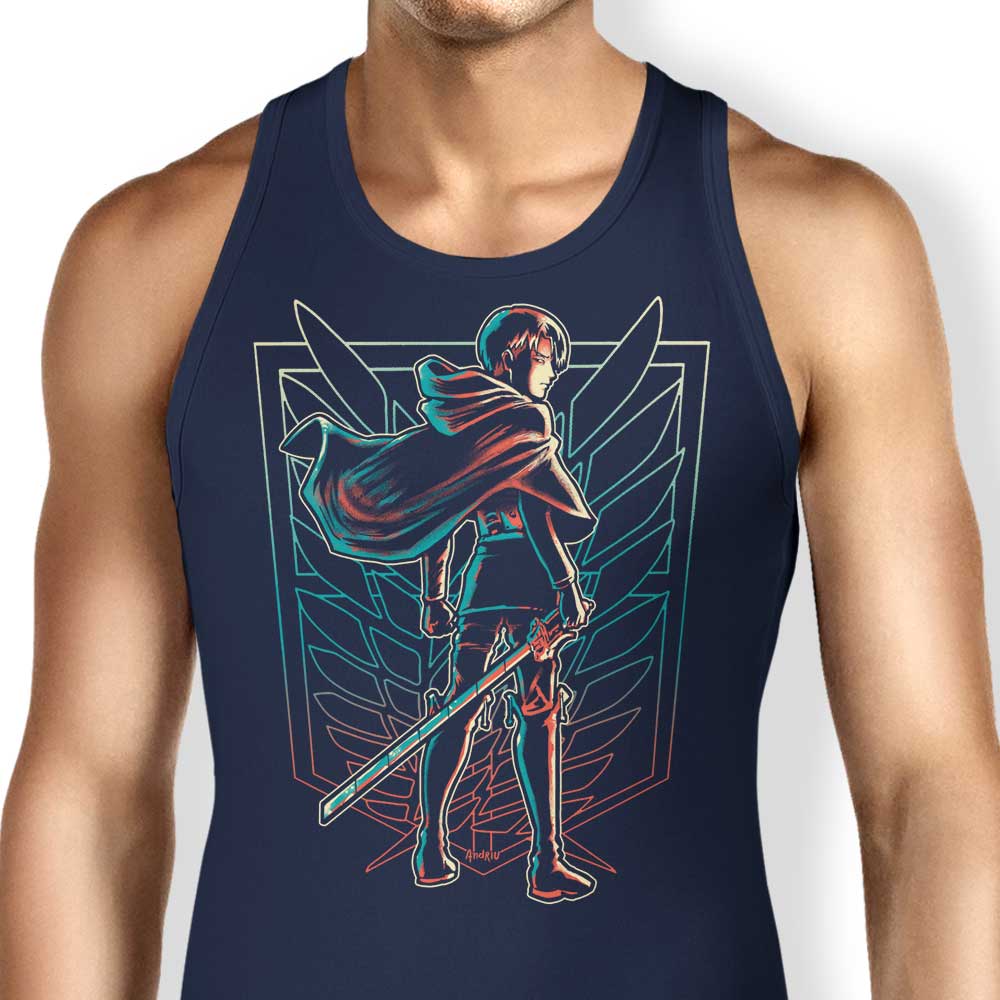 Powerful Soldier-themed Tank Top from Andriu Illustrations