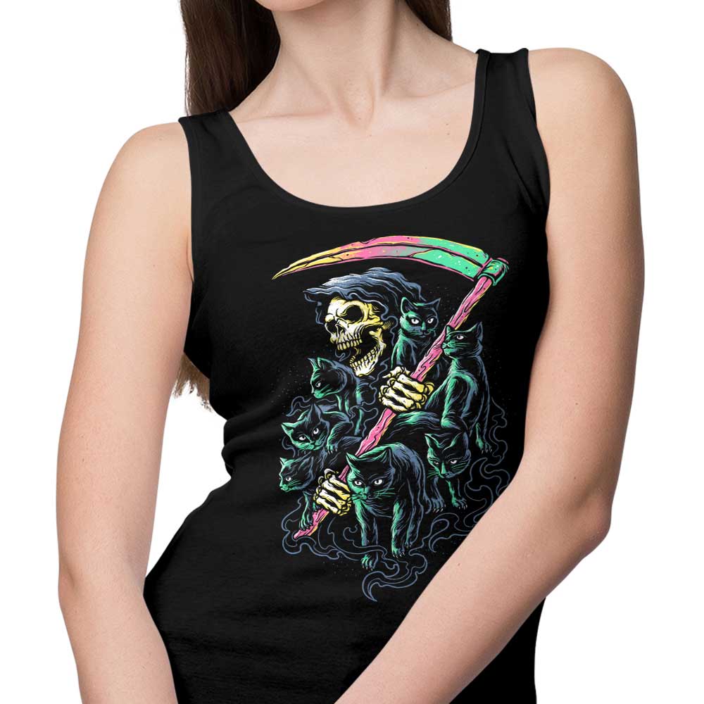 Glitchygorilla's 7 Deadly Cats Comfortable Unisex and Women's Tank Tops