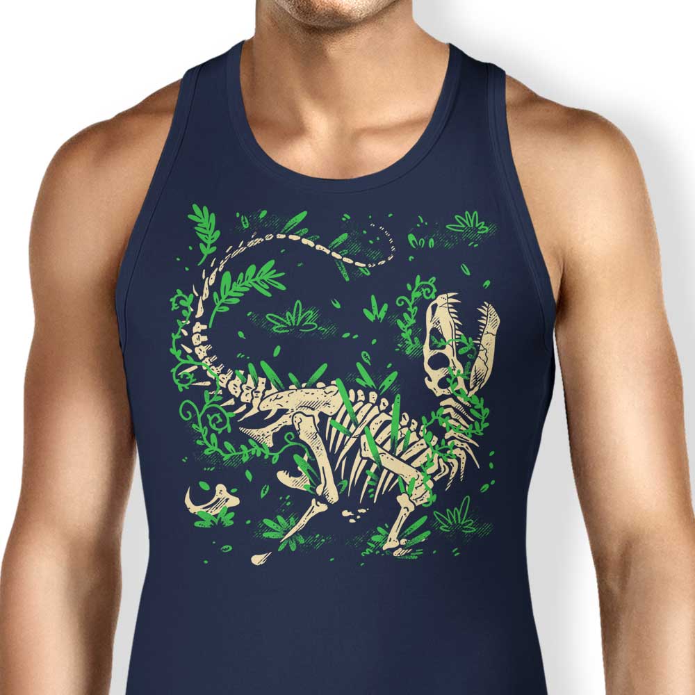 Stylish Raptor Fossils Tank Top by Fitas Artwork