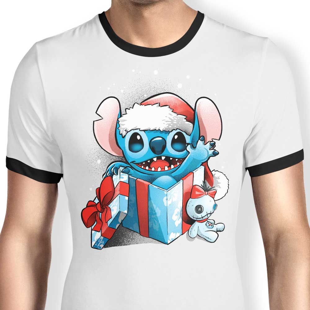 The Christmas Experiment - Classic Ringer Style T-Shirt for Festive Occasions
