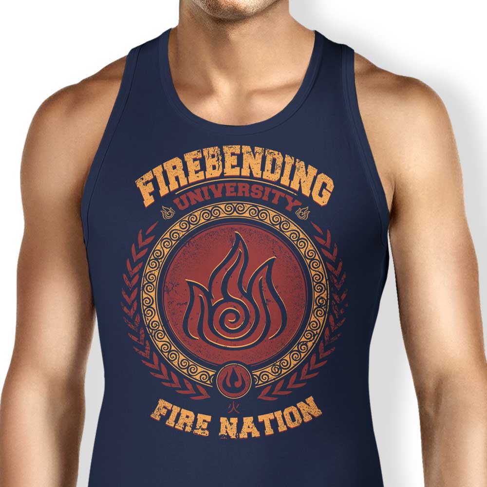 Firebending University Men's and Women's Unisex Stylish Tank Top Apparel