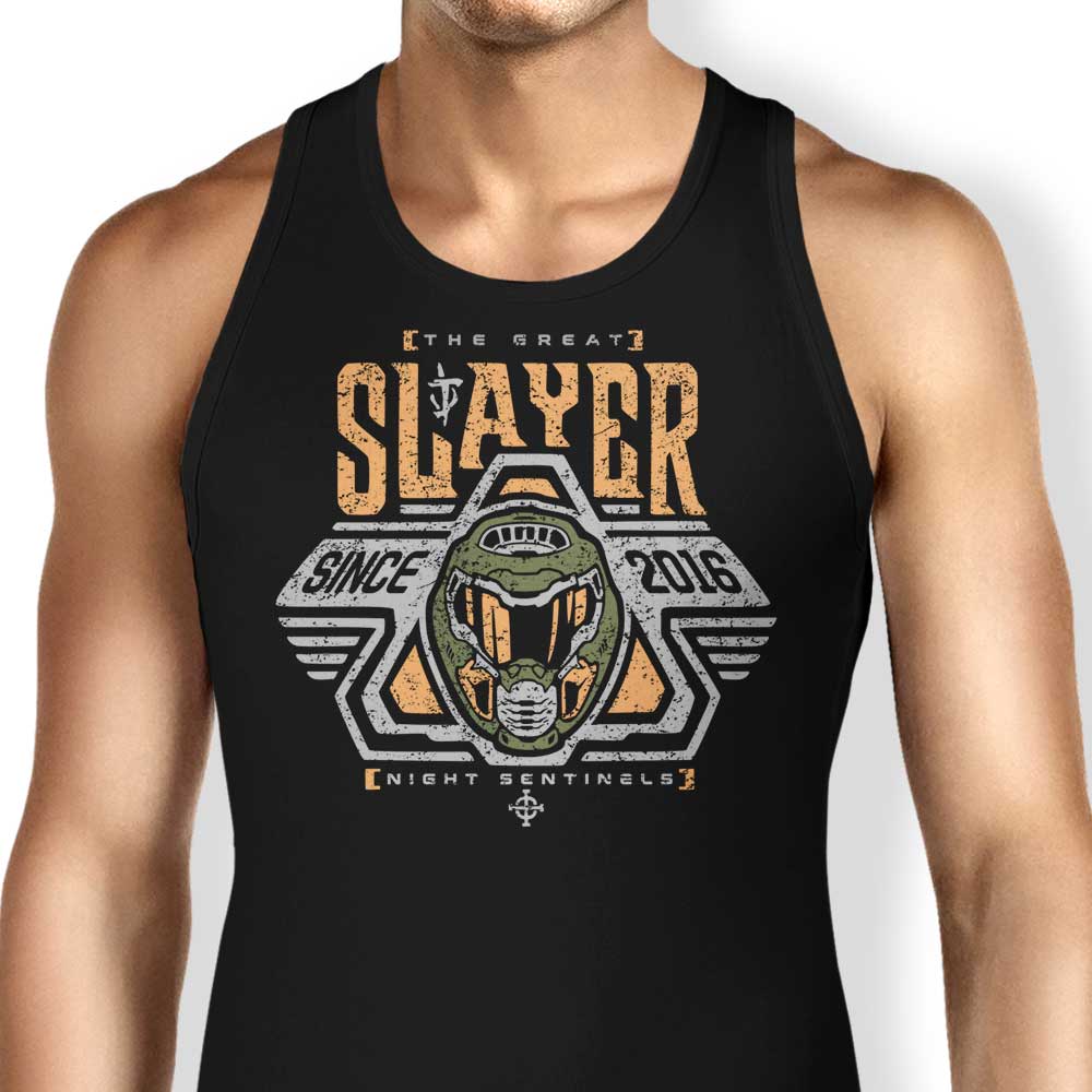 Comfortable Space Slayer Marine Unisex and Women's Tank Tops