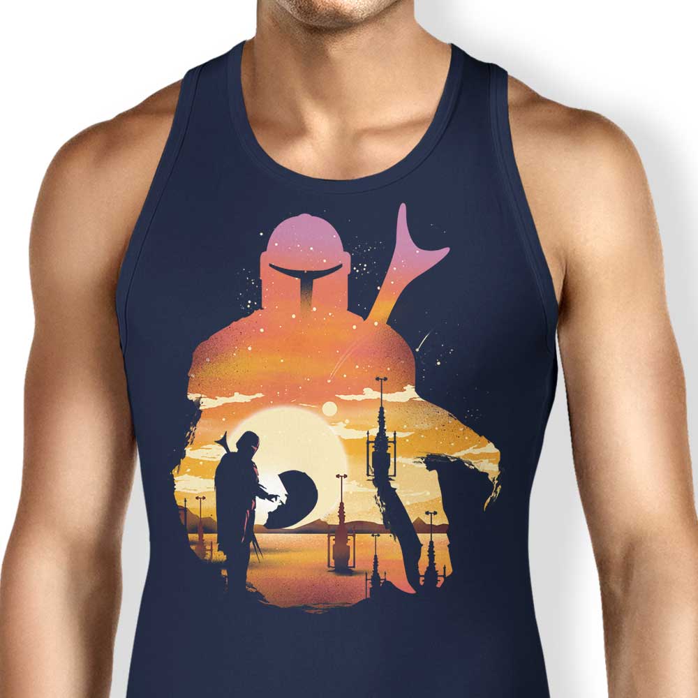 Mando Sunset Men's and Women's Unisex Fashionable Tank Top