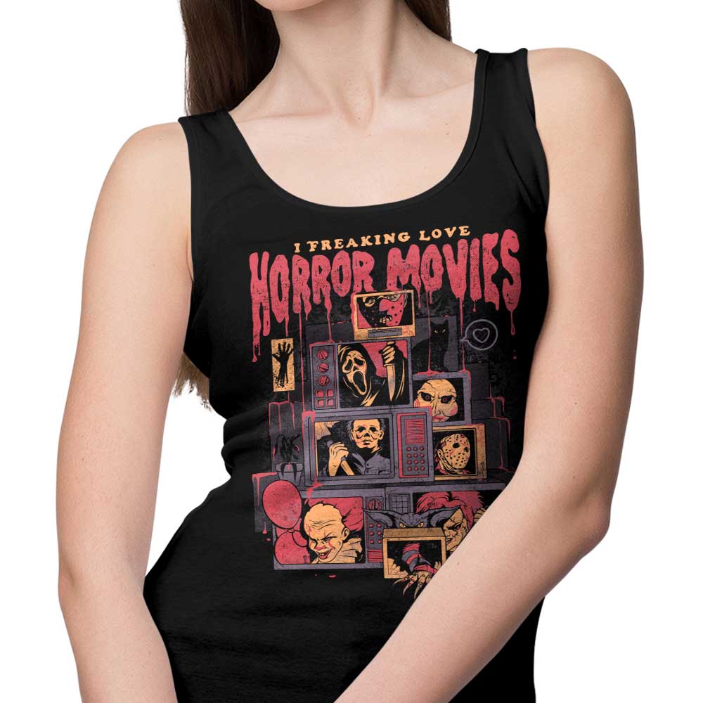 I Absolutely Adore Horror Movies - Women's Fashionable Tank Top