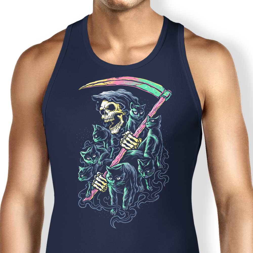 Glitchygorilla's 7 Deadly Cats Comfortable Unisex and Women's Tank Tops