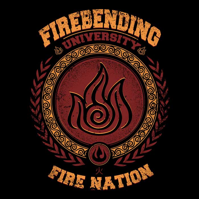 Firebending University Men's and Women's Unisex Stylish Tank Top Apparel