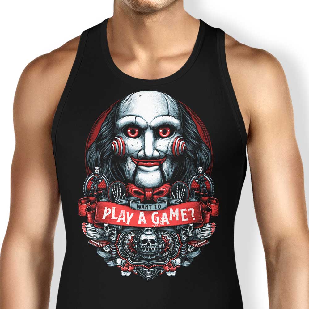 Glitchygorilla's 'Let's Play a Game' Comfortable Tank Tops for All Genders
