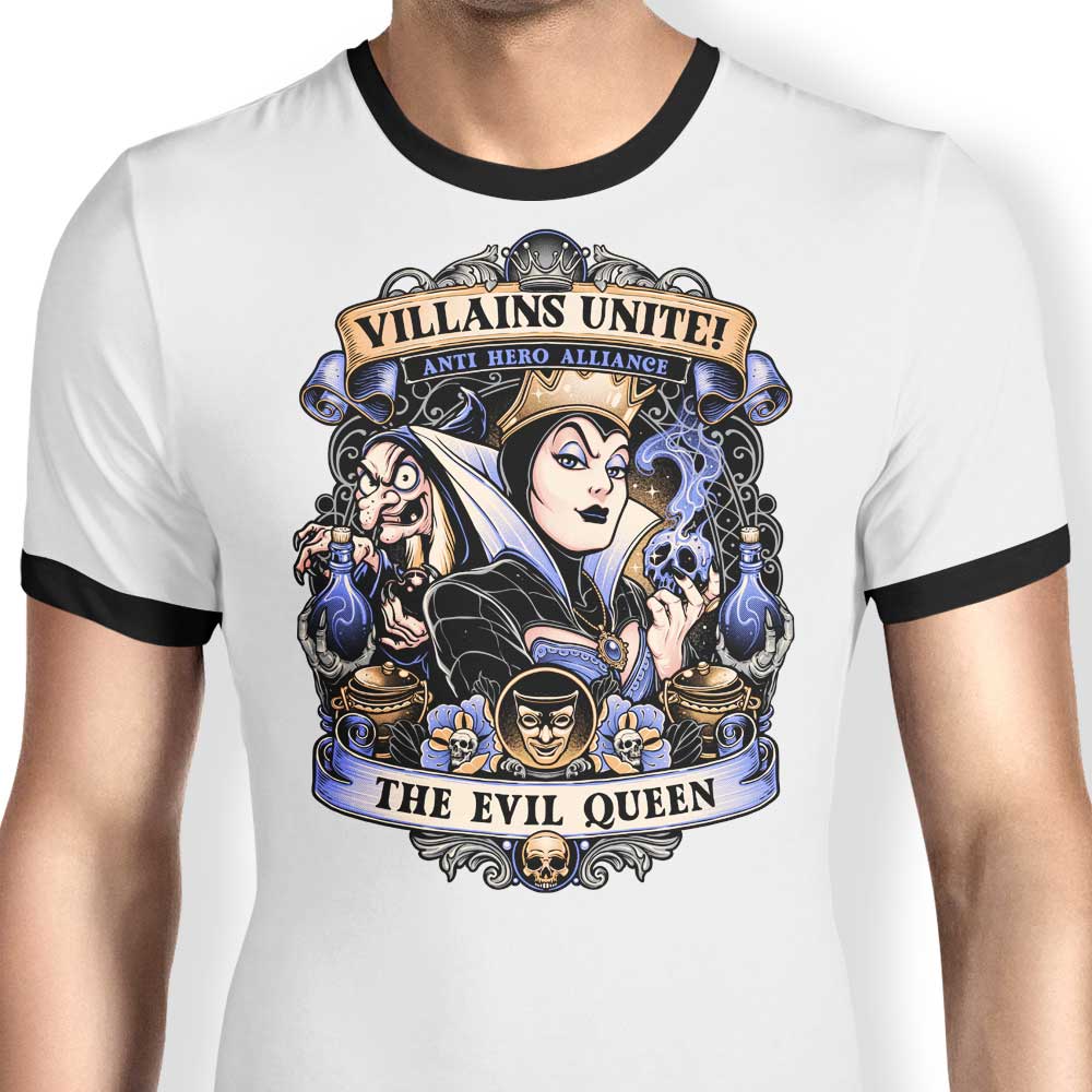 Evil Queen Inspired Men's Ringer Style Cotton T-Shirt