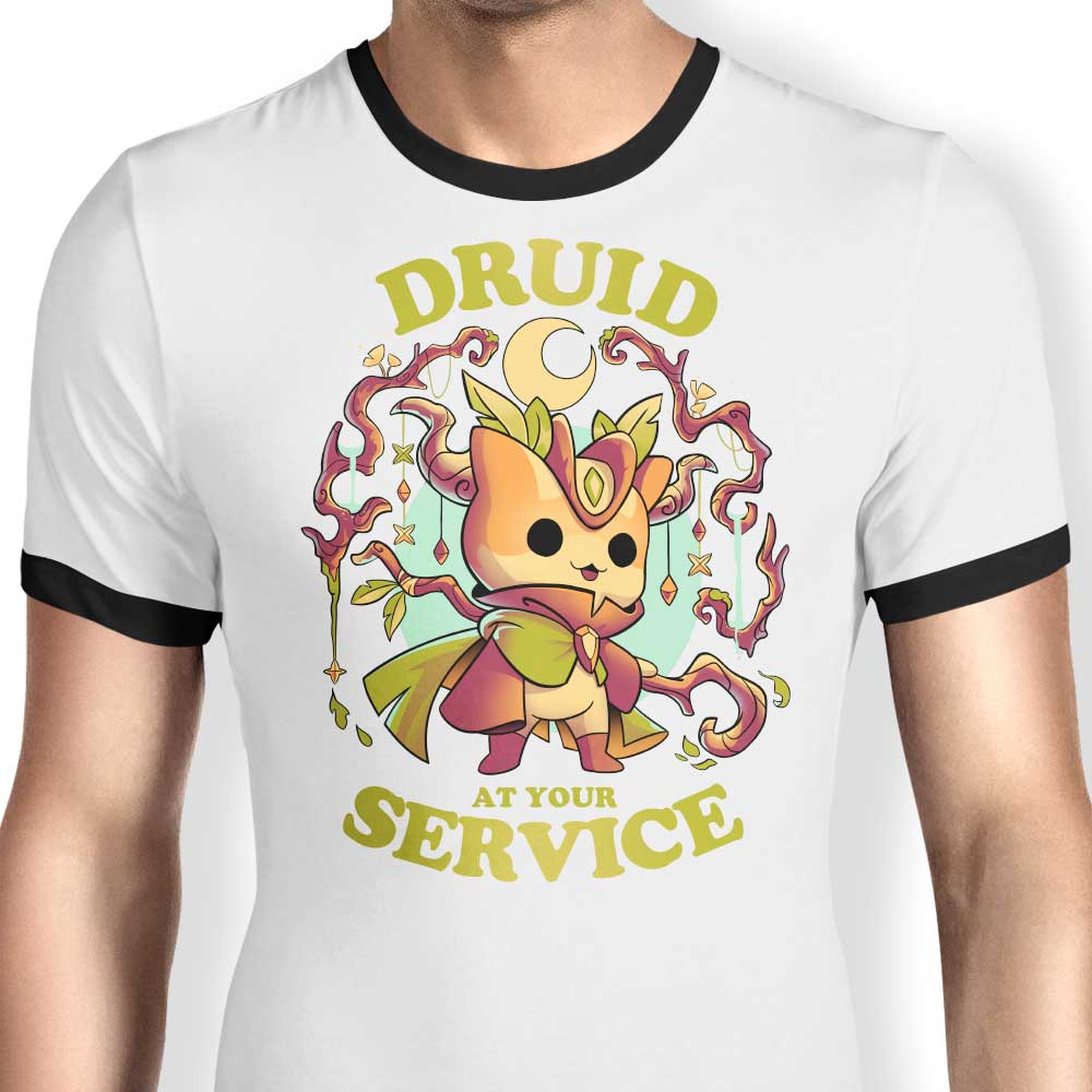 Snouleaf's Druid-themed Men's Ringer T-Shirt in S - 4XL Sizes