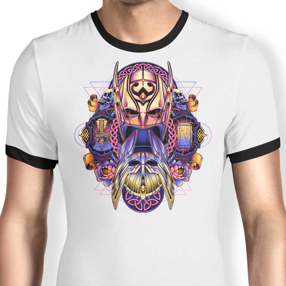 Vibrant Thunder - Men's Stylish Ringer T-Shirt