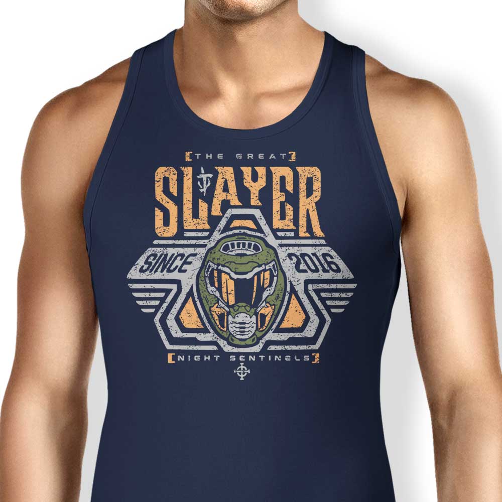 Comfortable Space Slayer Marine Unisex and Women's Tank Tops