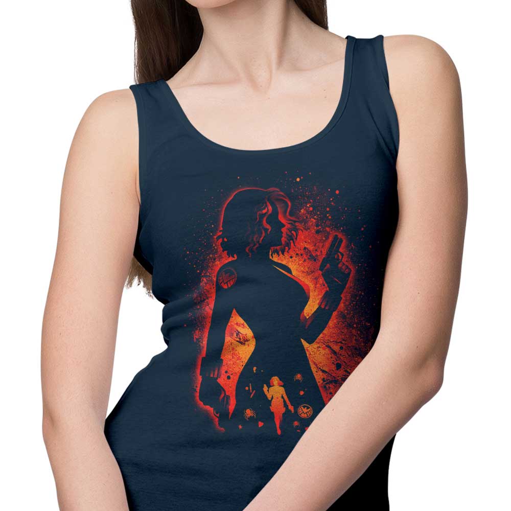 Alemaglia's Alluring Black Widow Comfort Tank Top