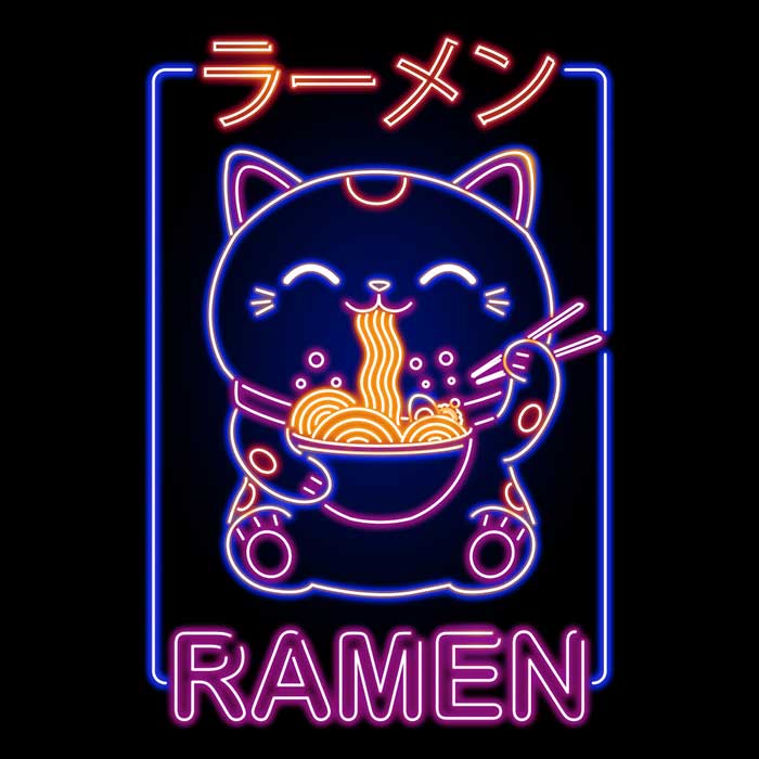 Neon Maneki - Neko Print Unisex and Women's Tank Top