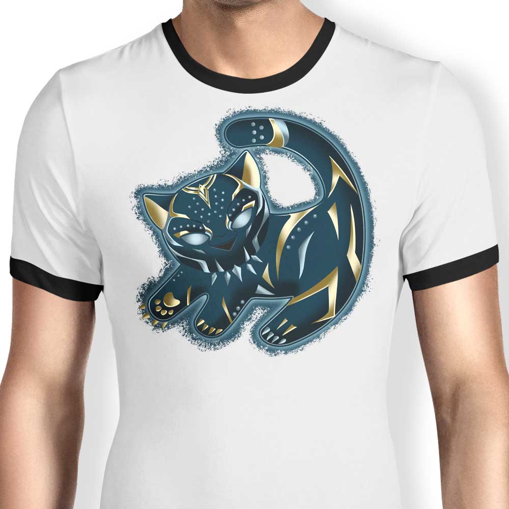 Men's Panther Queen Classic Ringer Style T-Shirt