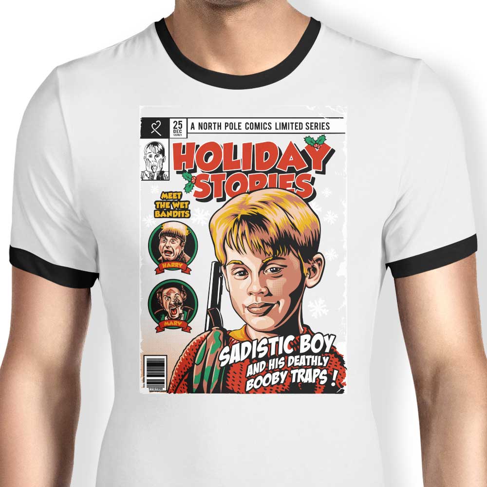 DAObiwan's Kevin's Holiday Stories Men's Comfortable Ringer T-Shirt