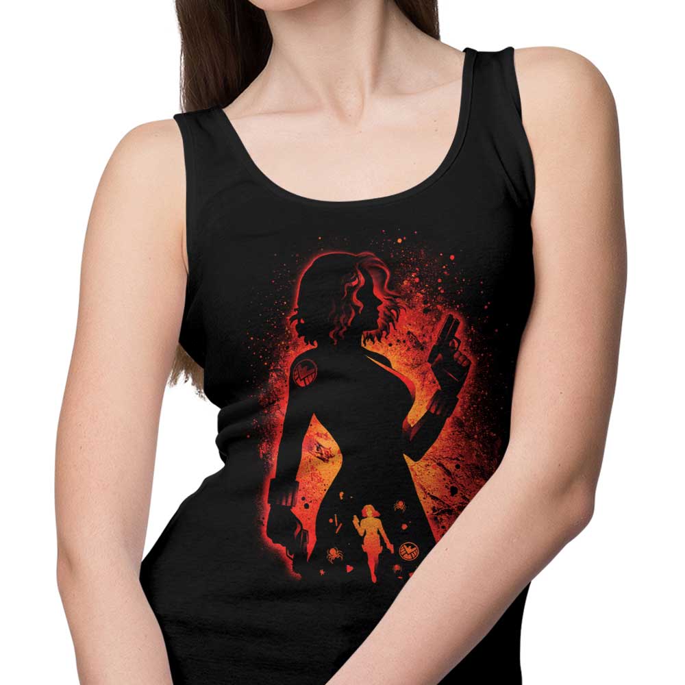 Alemaglia's Alluring Black Widow Comfort Tank Top