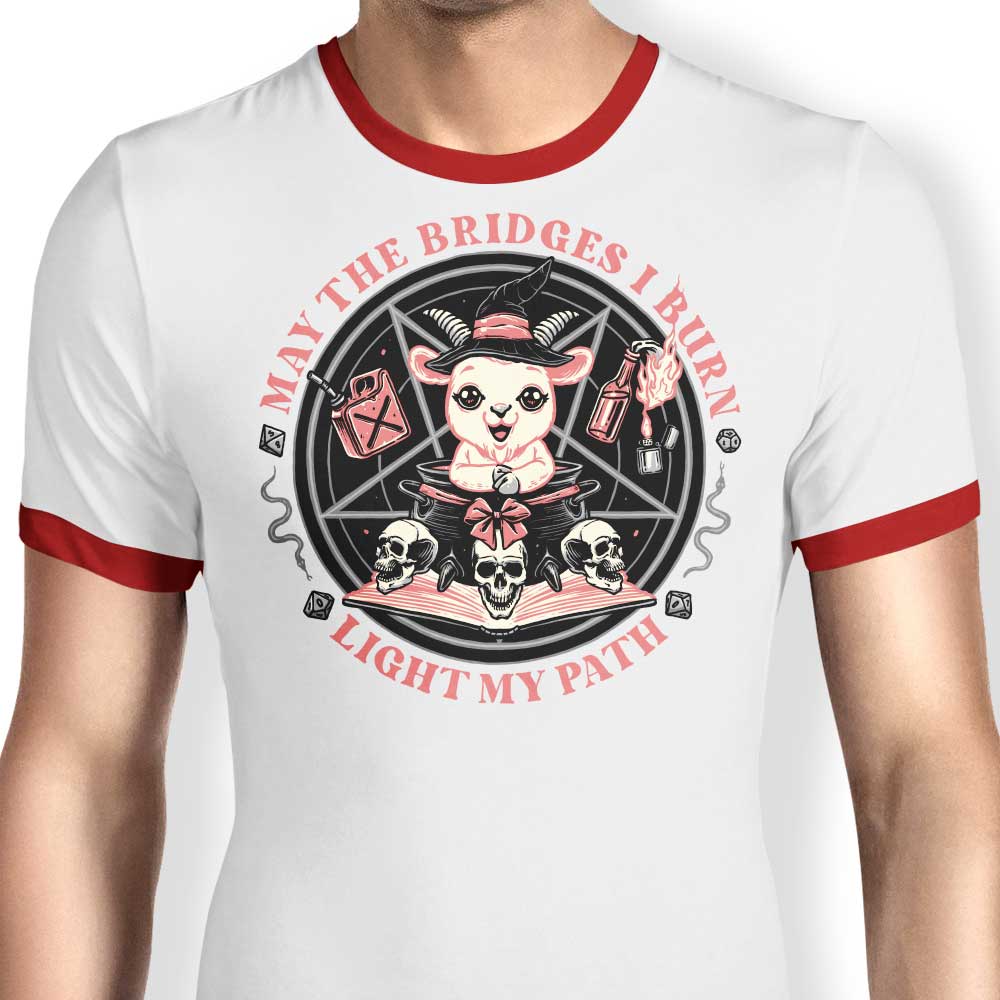 Momma Gorilla Burn Bridges Men's Classic Ringer T-Shirt