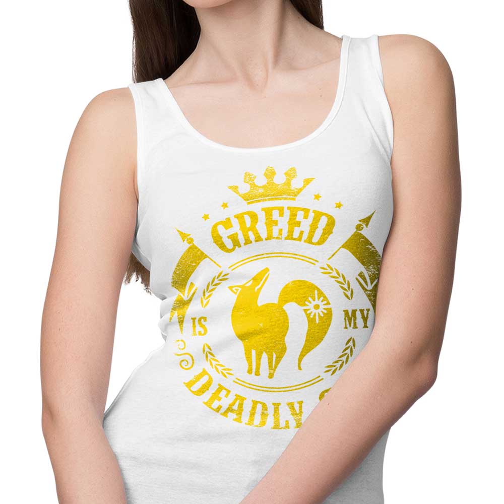 Typhoonic Art Greed is My Sin-themed Unisex and Women's Tank Tops