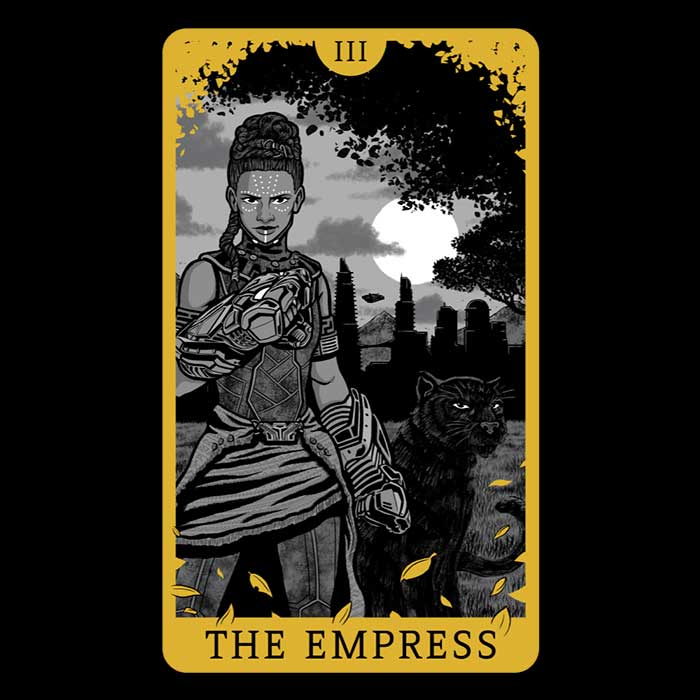 Danielmorris1993's Tarot The Empress Men's Ringer Cotton T - Shirt
