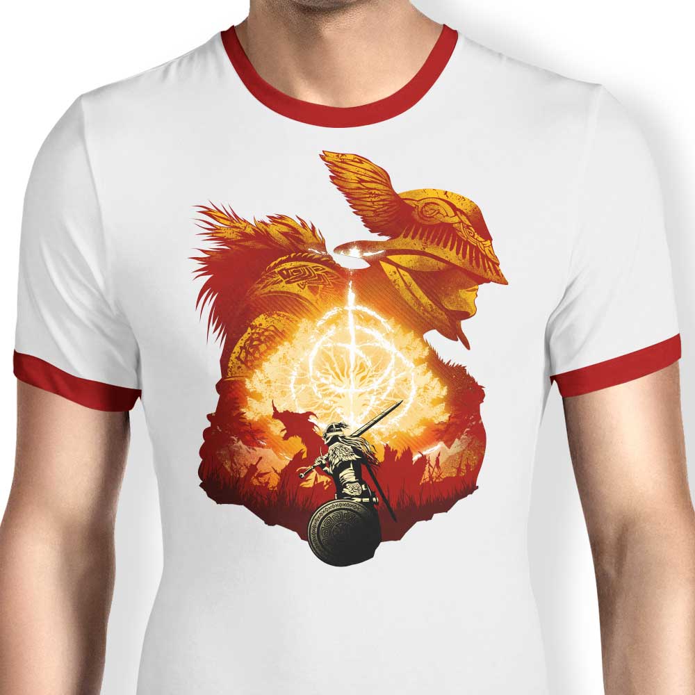 Elden Adventure-themed Ringer Style T-Shirt for Casual Wear