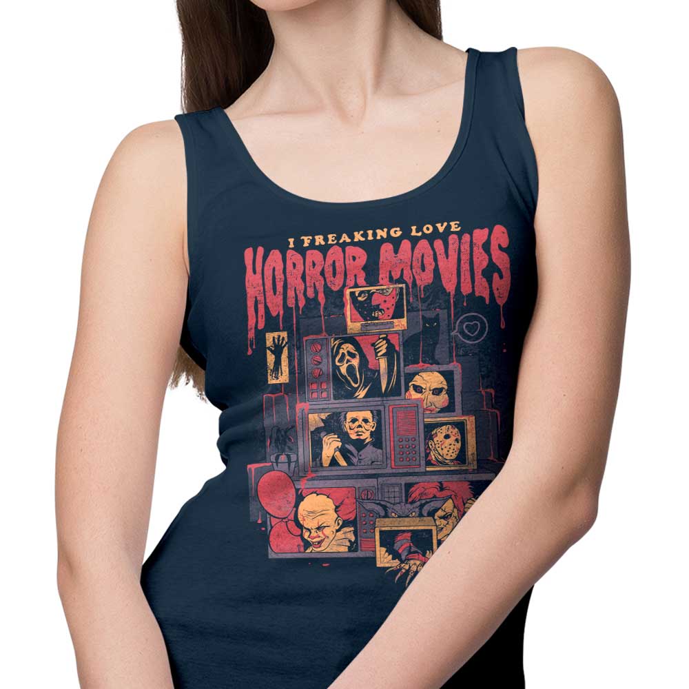 I Absolutely Adore Horror Movies - Women's Fashionable Tank Top
