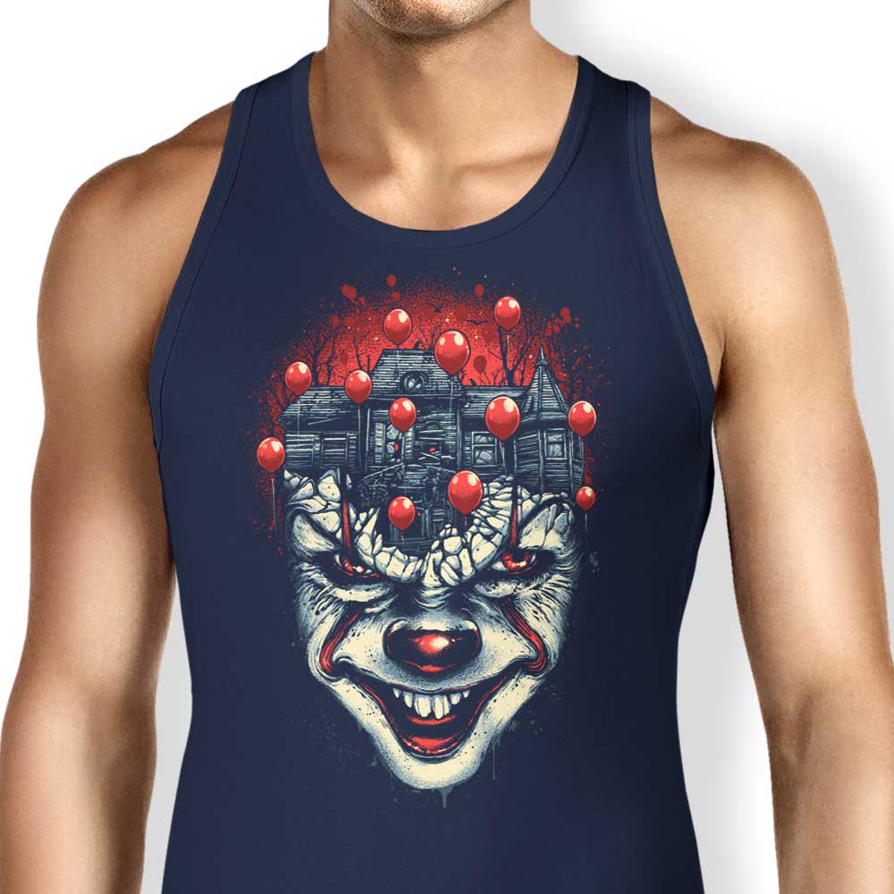 Comfortable Red Balloons Print Tank Tops for Men and Women
