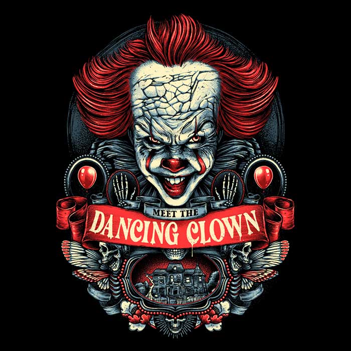 Meet the Enchanting Dancing Clown Design - Men's and Women's Comfortable Tank Tops