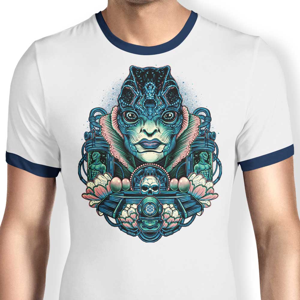 The Benevolent Amphibian - Men's Stylish Ringer T-Shirt