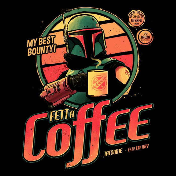 Fett A Coffee Men's Stylish Ringer T-Shirt in S - 4XL Sizes