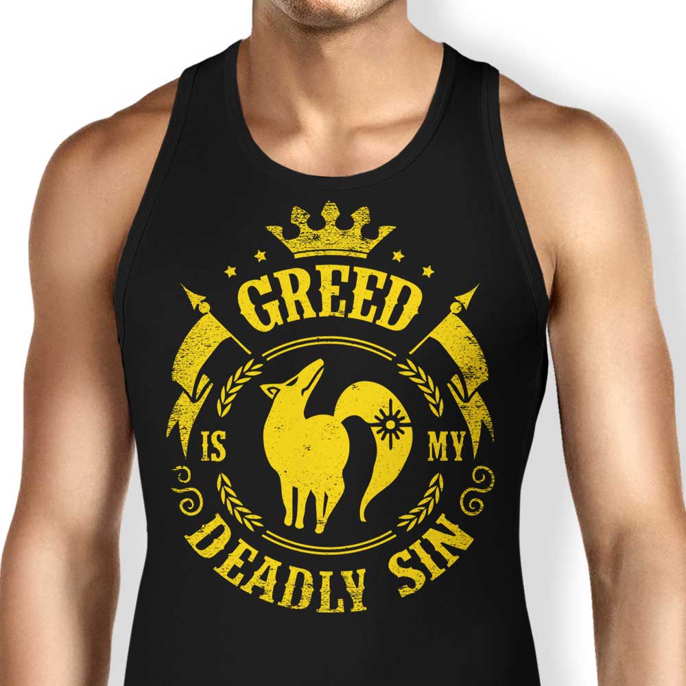 Typhoonic Art Greed is My Sin-themed Unisex and Women's Tank Tops