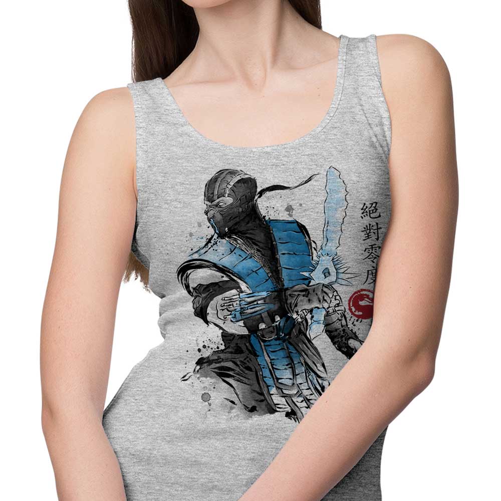 Ice Warrior Sumi-e Men's Athletic Tank Top for Intense Workouts