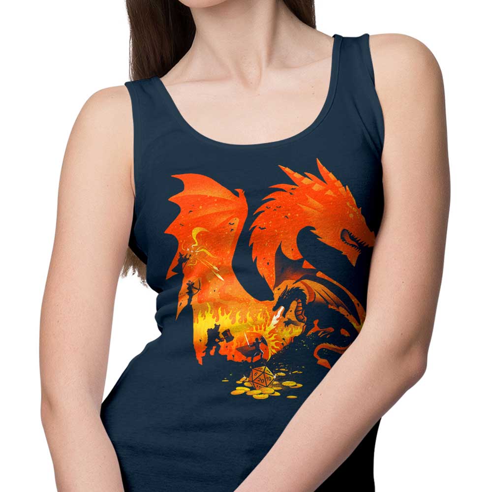 Alemaglia's Enchanting Fantasy Flames Tank Top