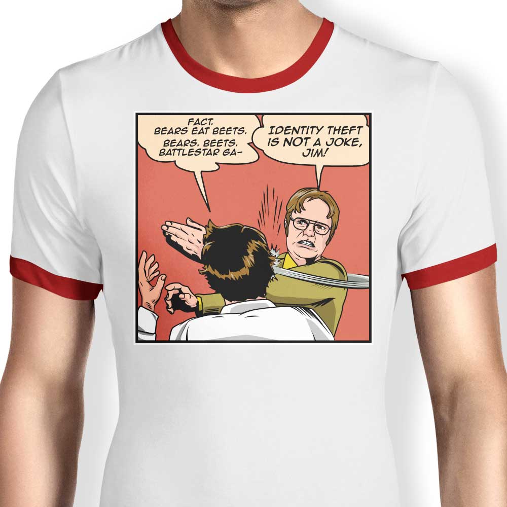 CoD Designs Identity Slap Men's Ringer Style T-Shirt