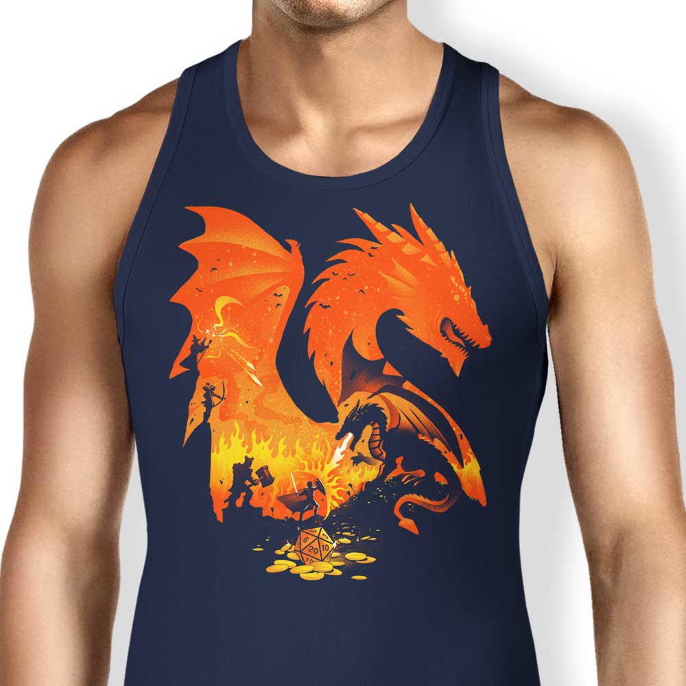 Alemaglia's Enchanting Fantasy Flames Tank Top