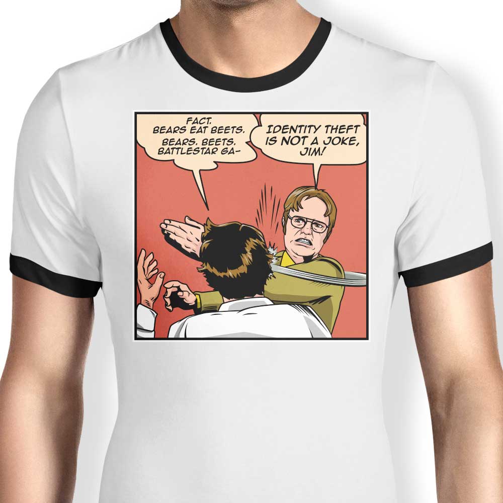 CoD Designs Identity Slap Men's Ringer Style T-Shirt