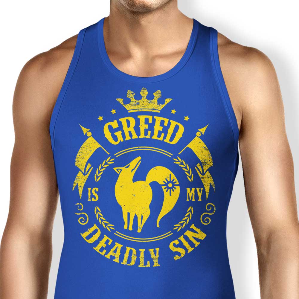 Typhoonic Art Greed is My Sin-themed Unisex and Women's Tank Tops