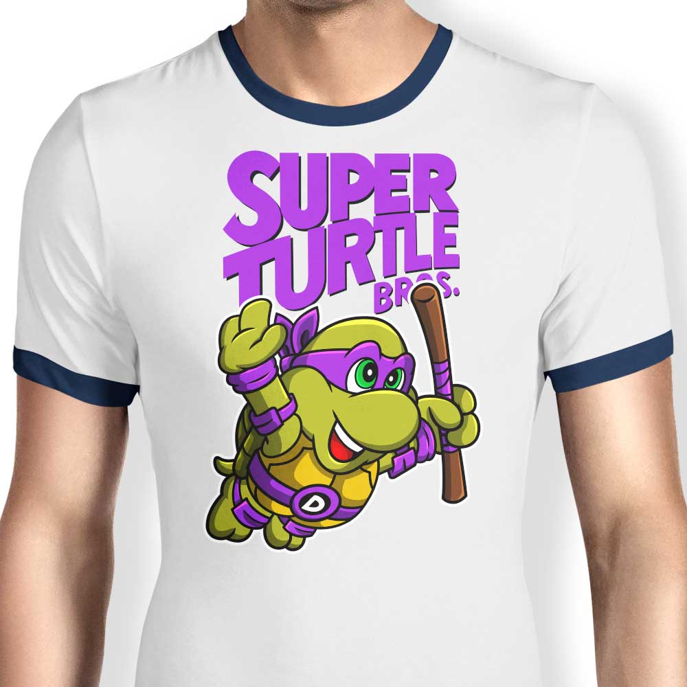 Punksthetic Super Donnie Bros Men's Stylish Ringer T-Shirt in S - 4XL Sizes
