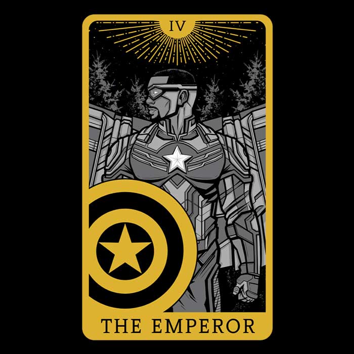 Danielmorris1993's 'Tarot: The Emperor' Men's Ringer Cotton T - Shirt