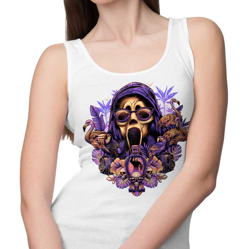 Glitchygorilla's Soft and Comfortable Tropical Ghost Tank Tops