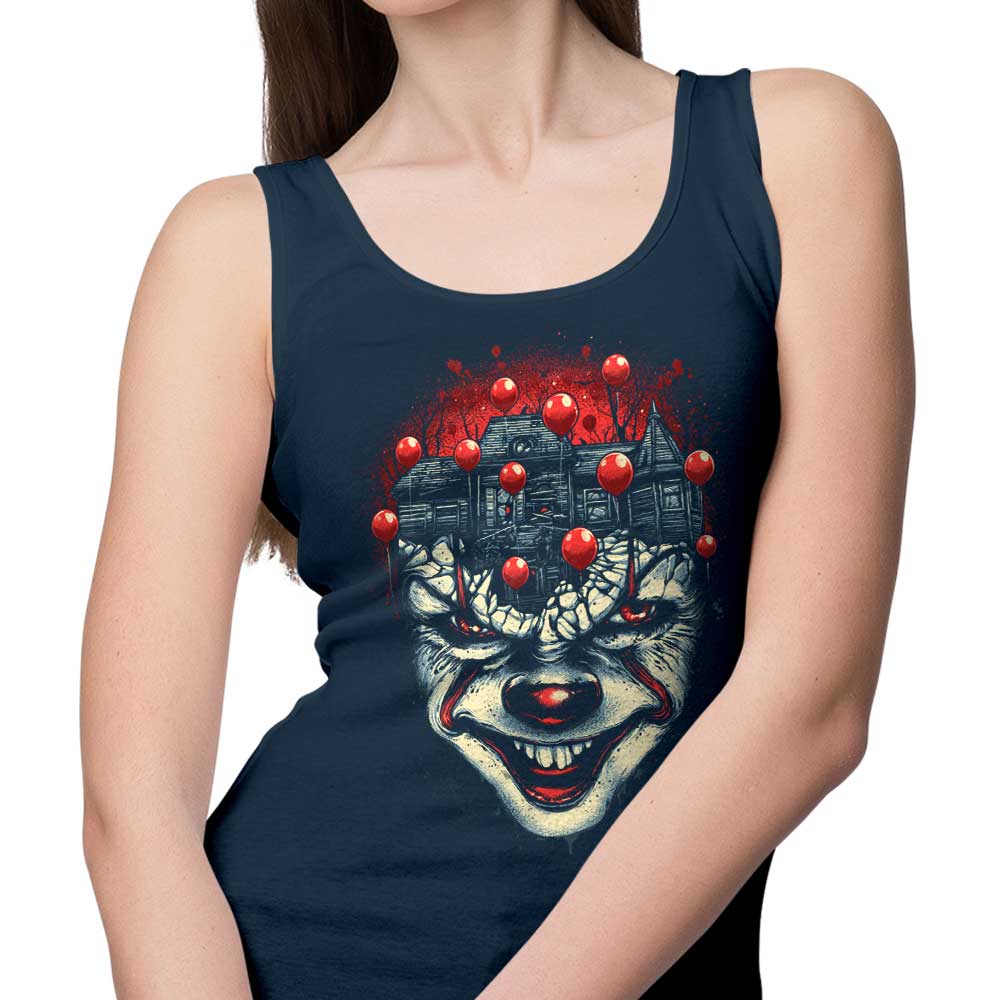 Comfortable Red Balloons Print Tank Tops for Men and Women