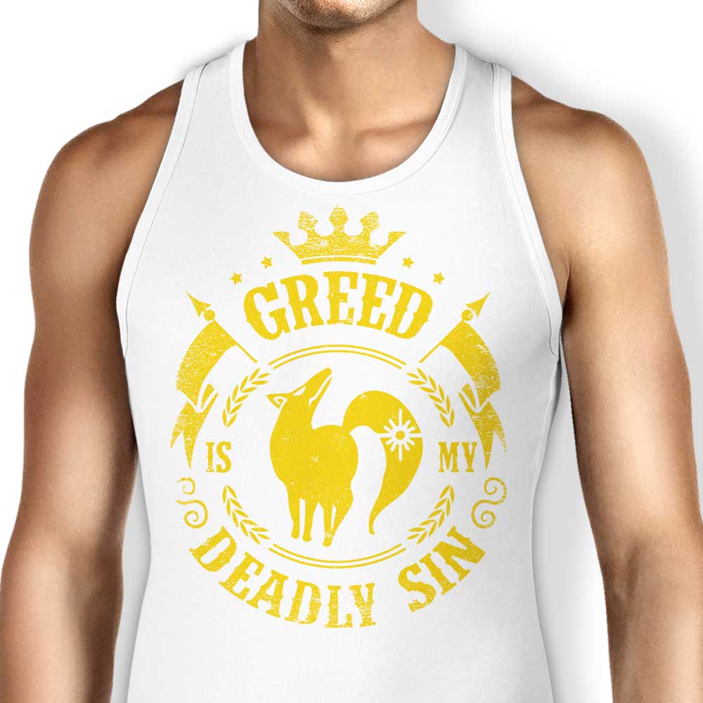 Typhoonic Art Greed is My Sin-themed Unisex and Women's Tank Tops