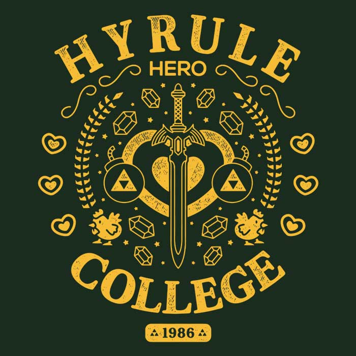 Logozaste's Hero College Men's Ringer Style T-Shirt