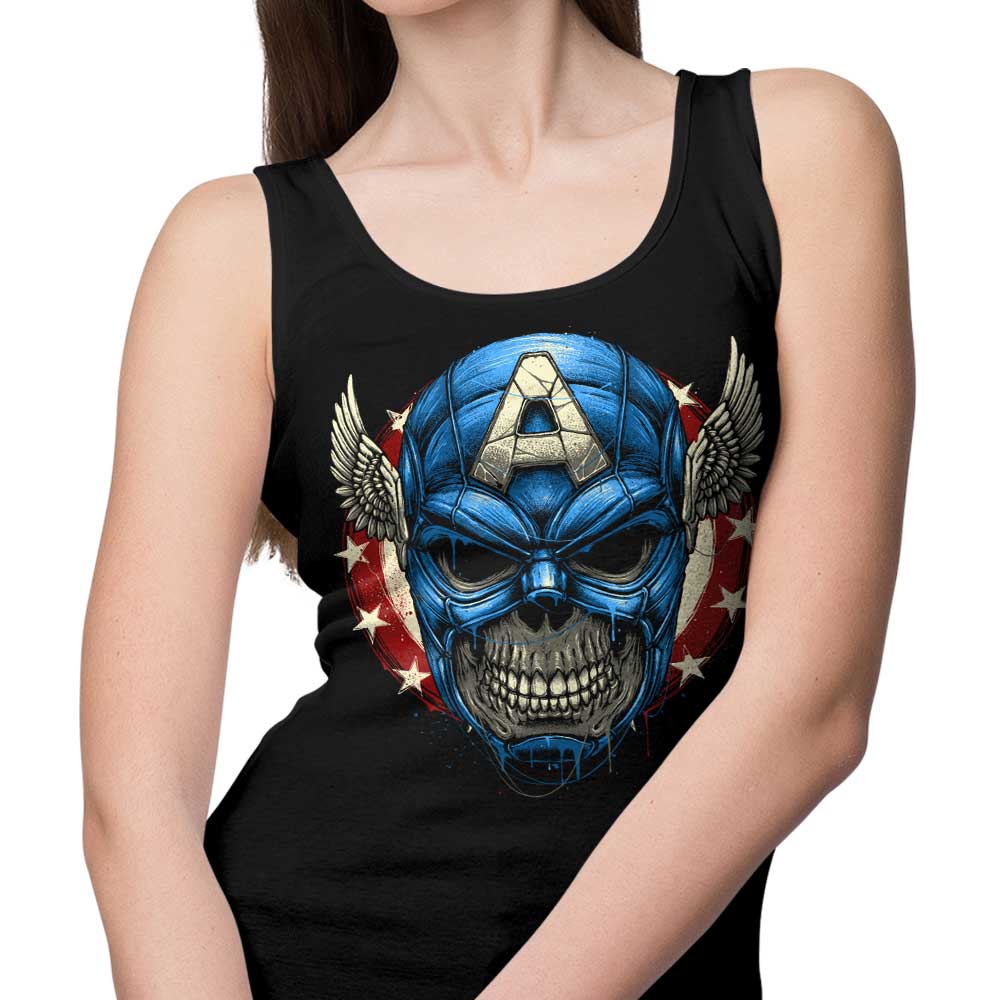 Star Spangled Skull Design Men's and Women's Unisex Tank Top