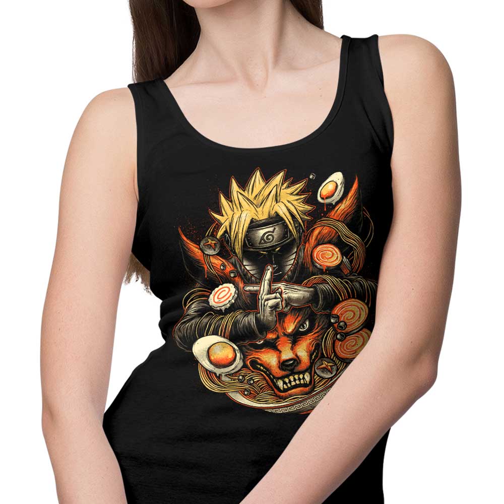 The Mighty Power of Ramen-themed Tank Top