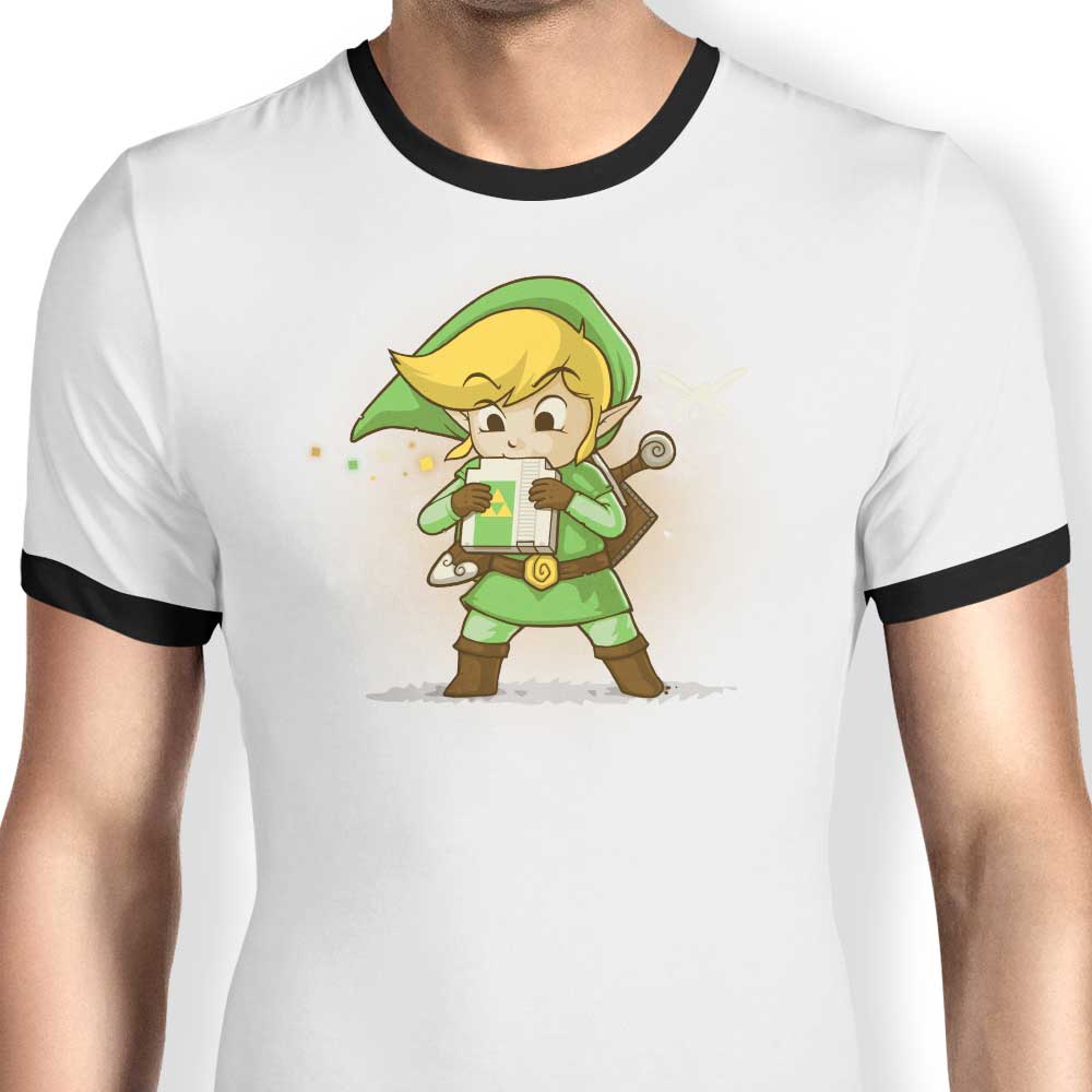 Naolito's Blowing Bits Stylish Ringer T - Shirt for Fashion Enthusiasts