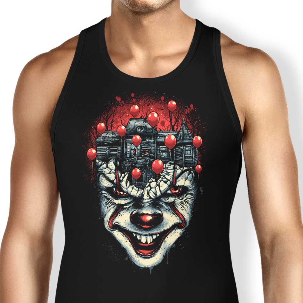 Comfortable Red Balloons Print Tank Tops for Men and Women