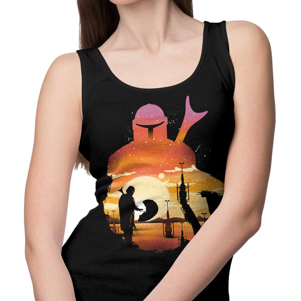 Mando Sunset Men's and Women's Unisex Fashionable Tank Top