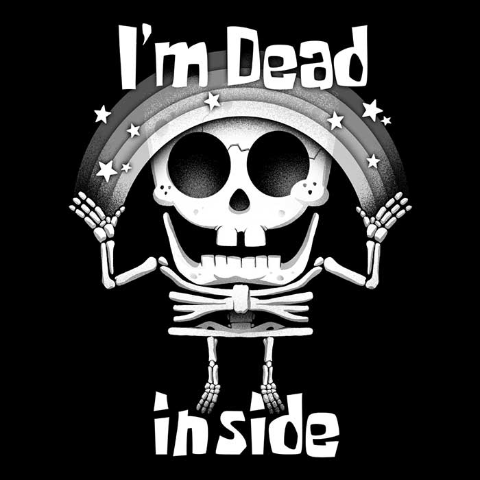 Alemaglia's 'I'm Dead Inside' Stylish Tank Top for Fashion Lovers