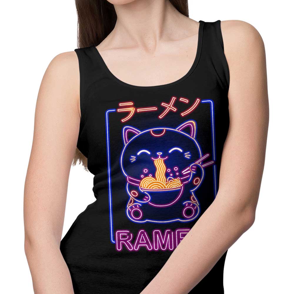 Neon Maneki - Neko Print Unisex and Women's Tank Top